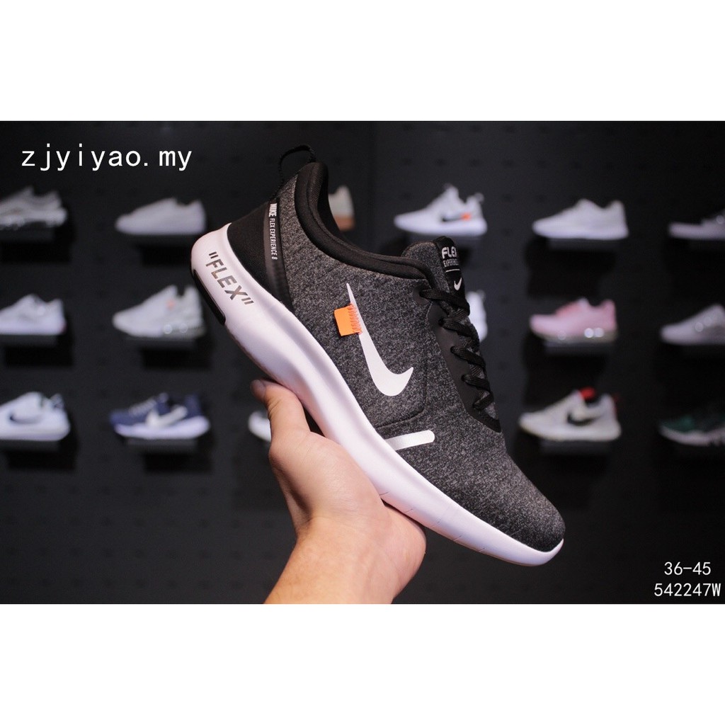 nike flex rn off white