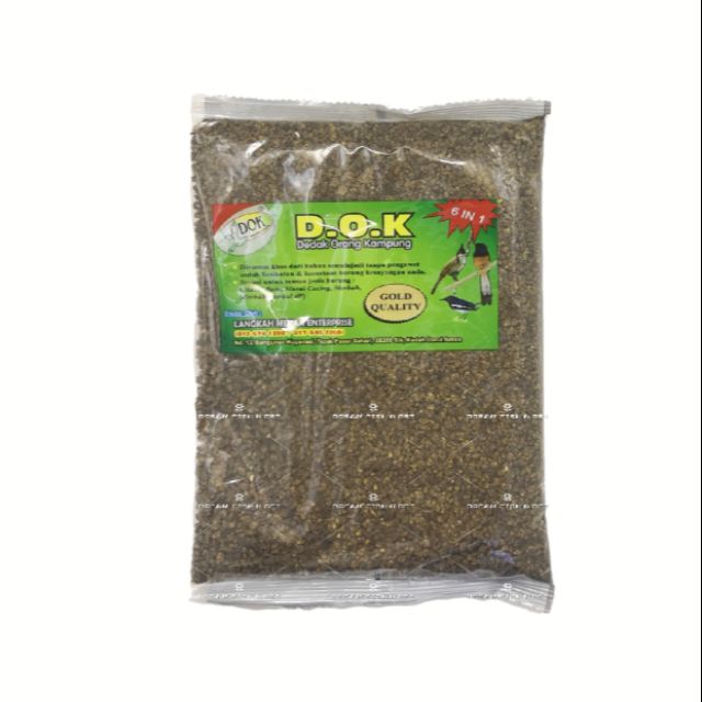 D O K Dedak Orang Kampung 300g Dedak Burung Bird Feed Shopee