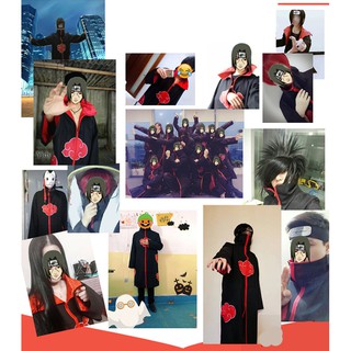 Naruto Cloak Robe Cape Akatsuki Cosplay Costumes Adult 