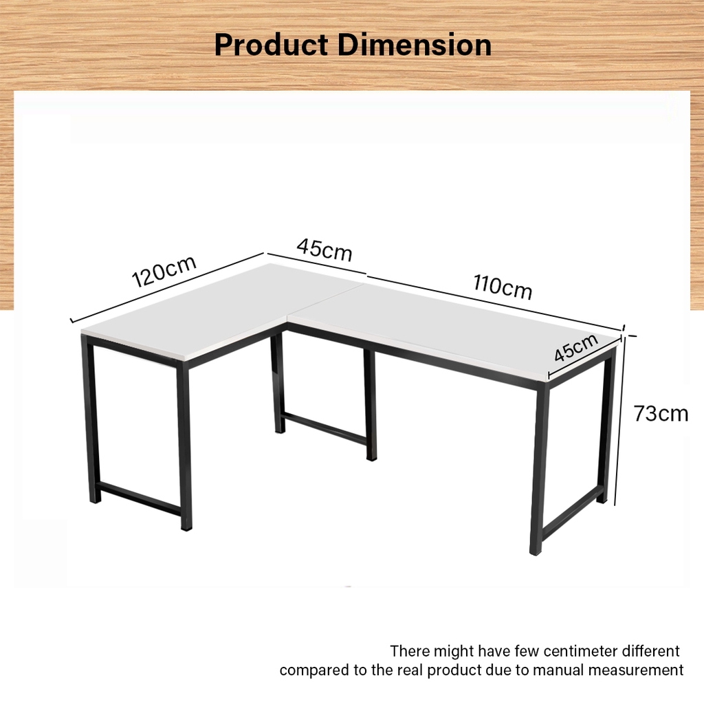 [READY STOCK] FINSSO: ANABILE L-Shape Study Table/ Table Rack/ Mobile Pedestal