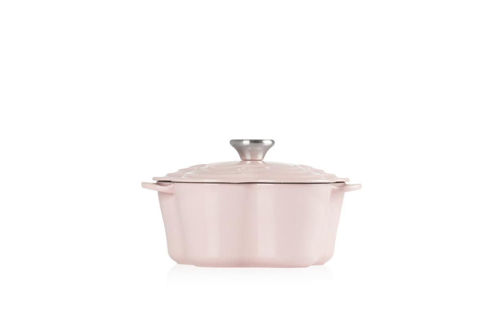 Le Creuset Flower Shaped Casserole 20cm Chiffon Pink Shopee Malaysia