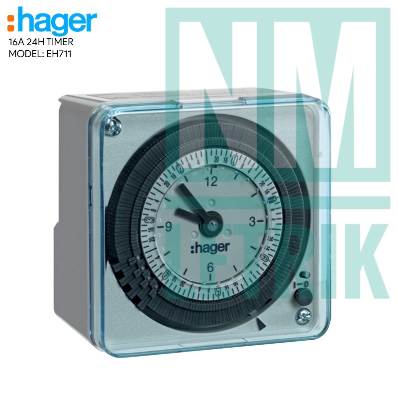 HAGER EH711 24HRS ANALOG TIME SWITCH / TIMER Shopee Malaysia
