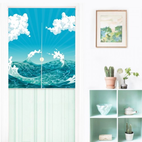 Ocean Waves Japanese Curtain Shopee Malaysia