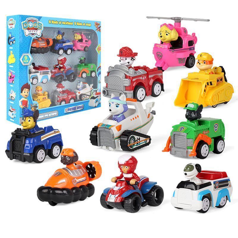 Paw Patrol Toys Set Dog Puppy Patrol Rescue Car Patrulla Canina Action ...