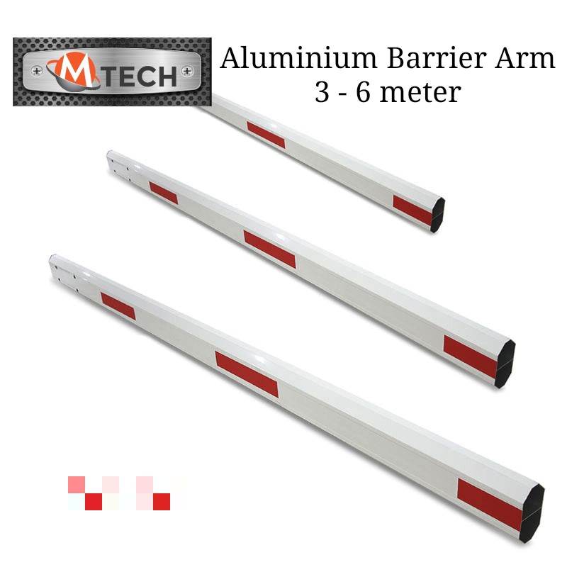 Barrier gate aluminium arm with red reflective Tape Shopee Malaysia