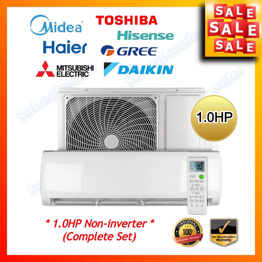 Hp Midea Hisense Haier Gree Daikin Aircond Non Inverter