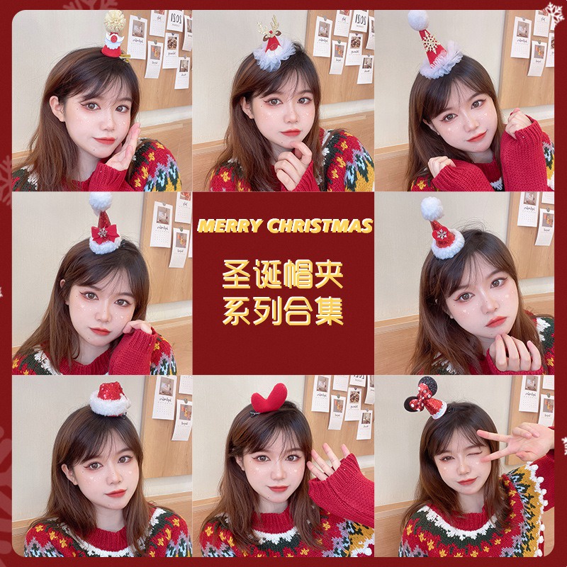 [Christmas Collection] HOT INS Popular Christmas Hair Clips Christmas Gift Ideas 圣诞可爱创意搞怪发夹圣诞礼物 lecoco.my