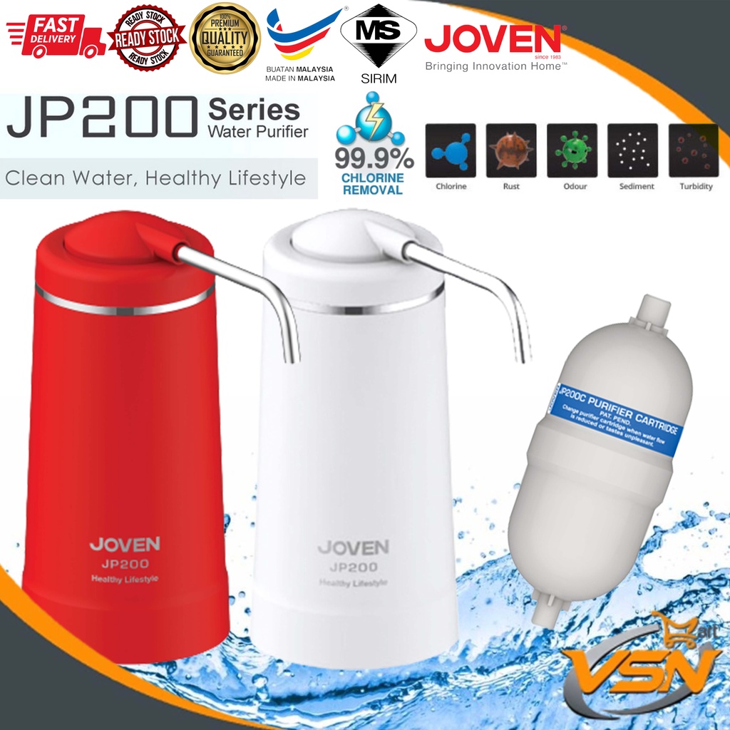 Joven JP200 Water Purifier / Water Filter (RED/WHITE) Drinking Kitchen Home Mineral