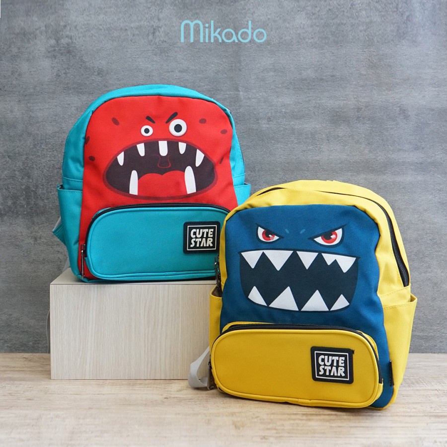 Mikado Monster Mini Backpack / Monster Child Backpack Shopee Malaysia
