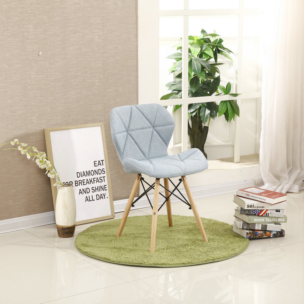 4pcs Of Butterfly Chair Solid Wood Chair Fabric Chair