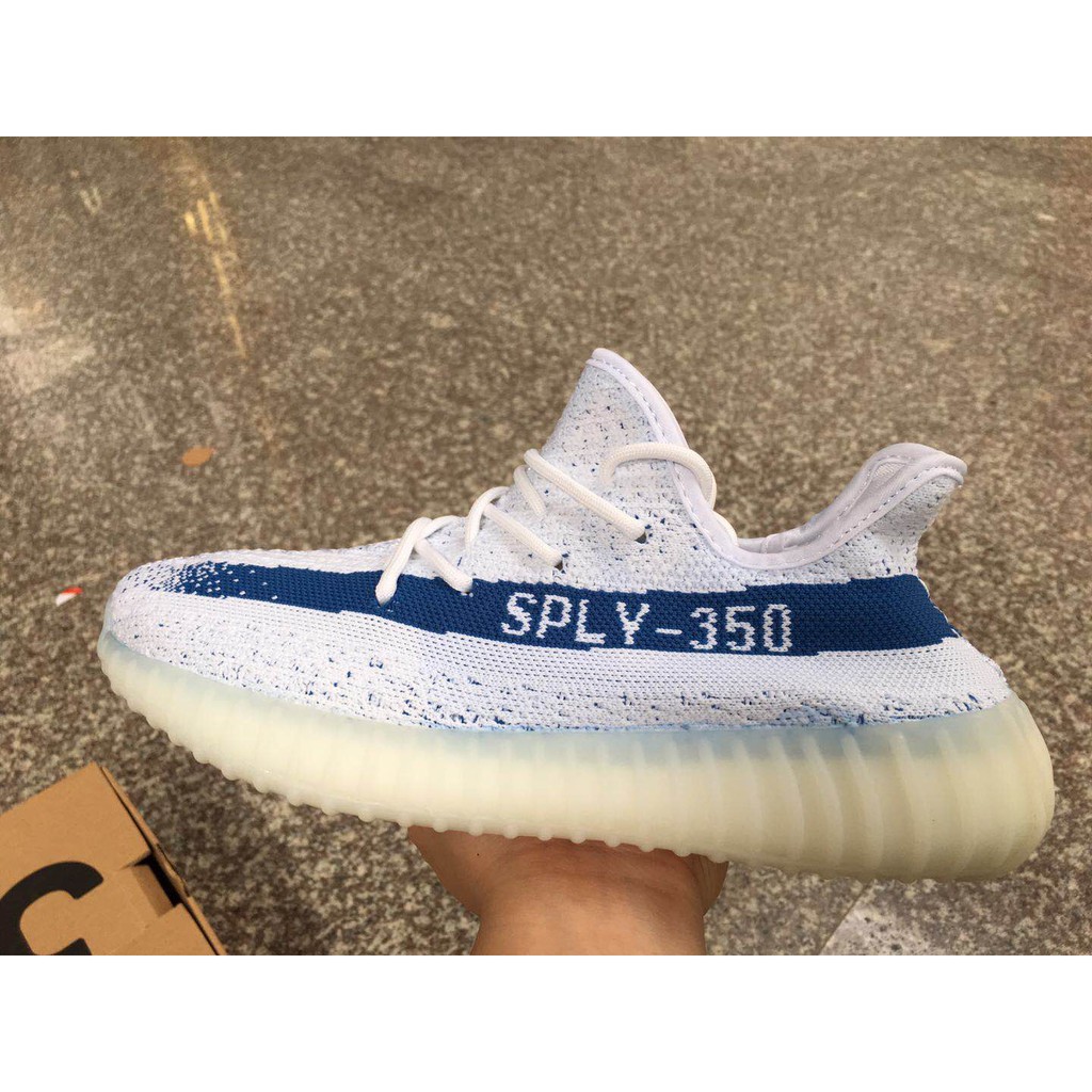 white blue yeezy