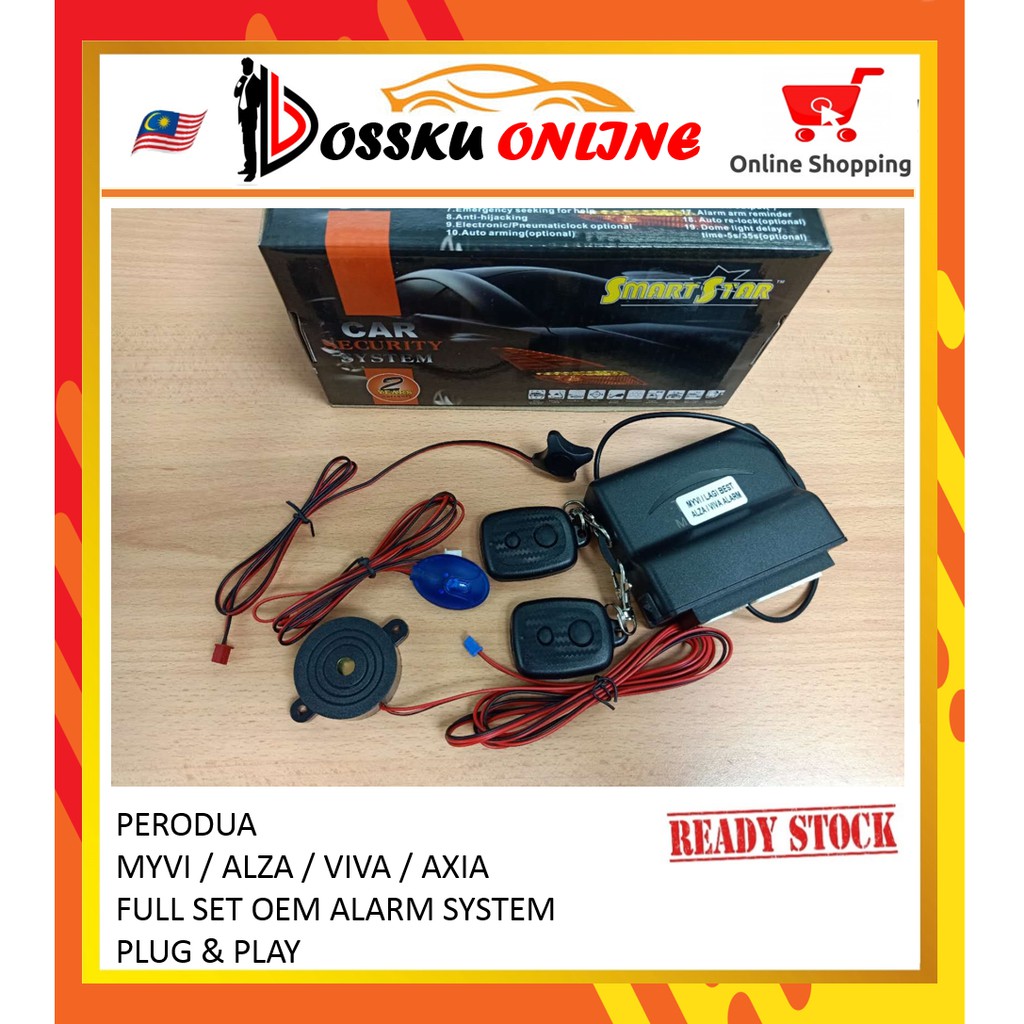 PERODUA MYVI / ALZA / VIVA / AXIA FULL SET OEM ALARM 