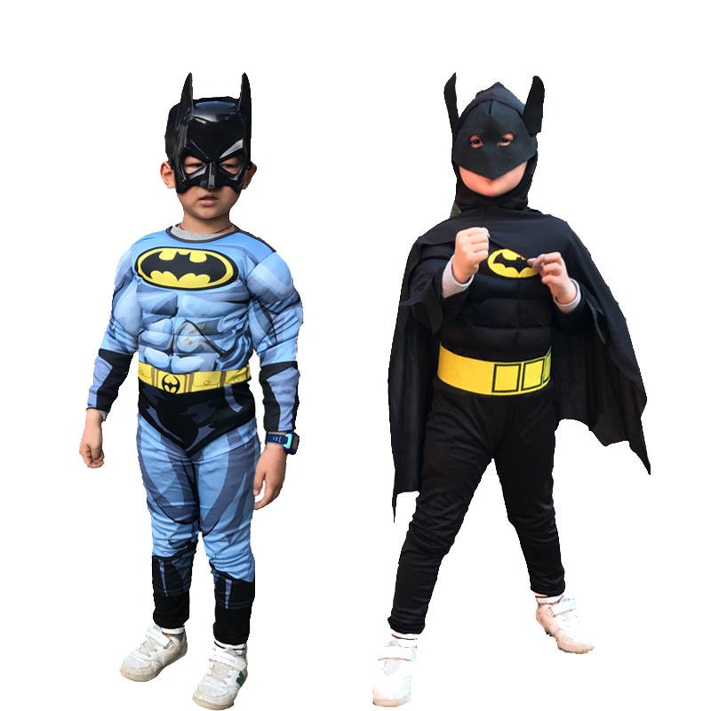 Jumpsuit T shirt ♟Children Halloween Makeup Dance Show Batman Funny  Clothing Boys COSPLAY Performance Dress Up Set♢ | Shopee Malaysia