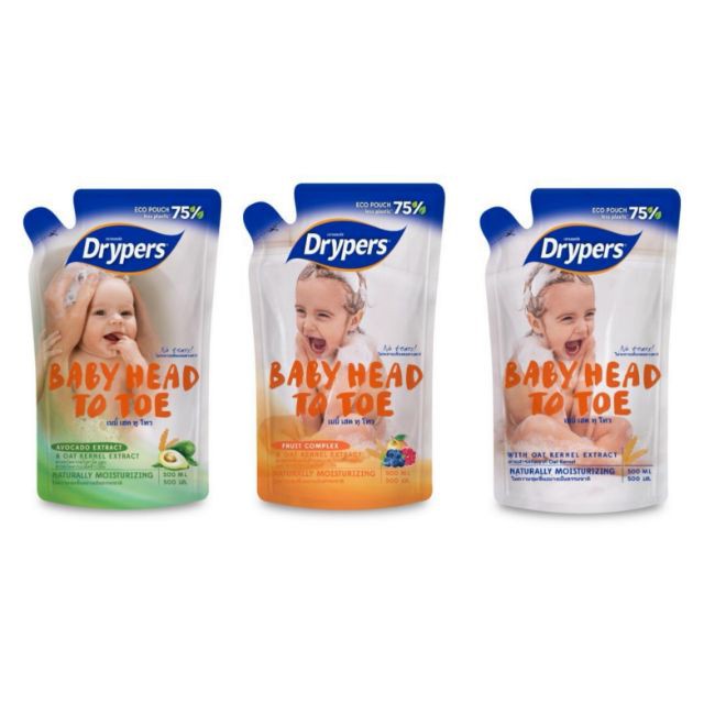 drypers head to toe wash