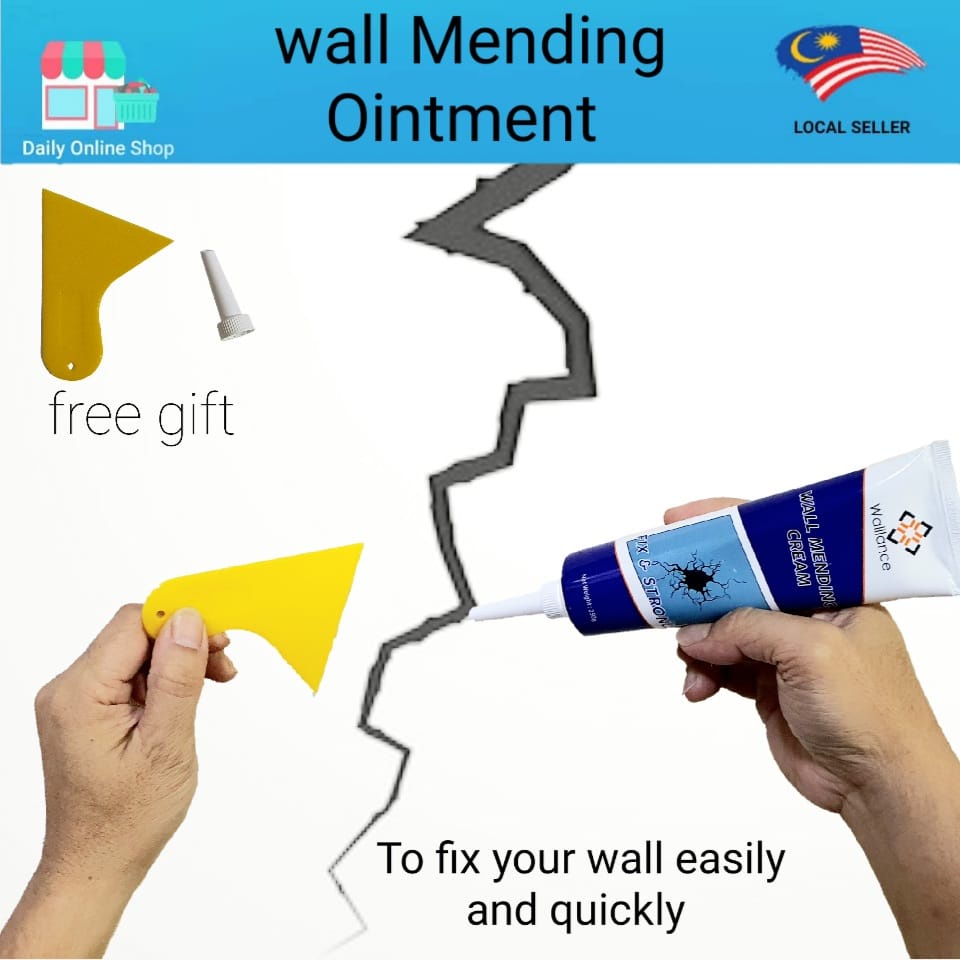 Wall Mending Ointment Wall Repair Cream Dinding 墙面修补膏 250g Shopee