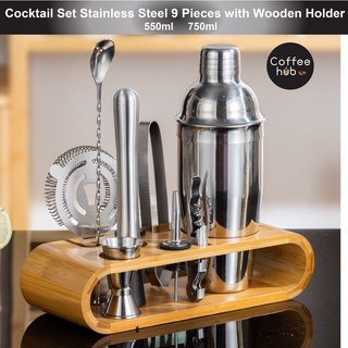 Hennessy Stainless Steel And Glass Cocktail Shaker Mixer 
