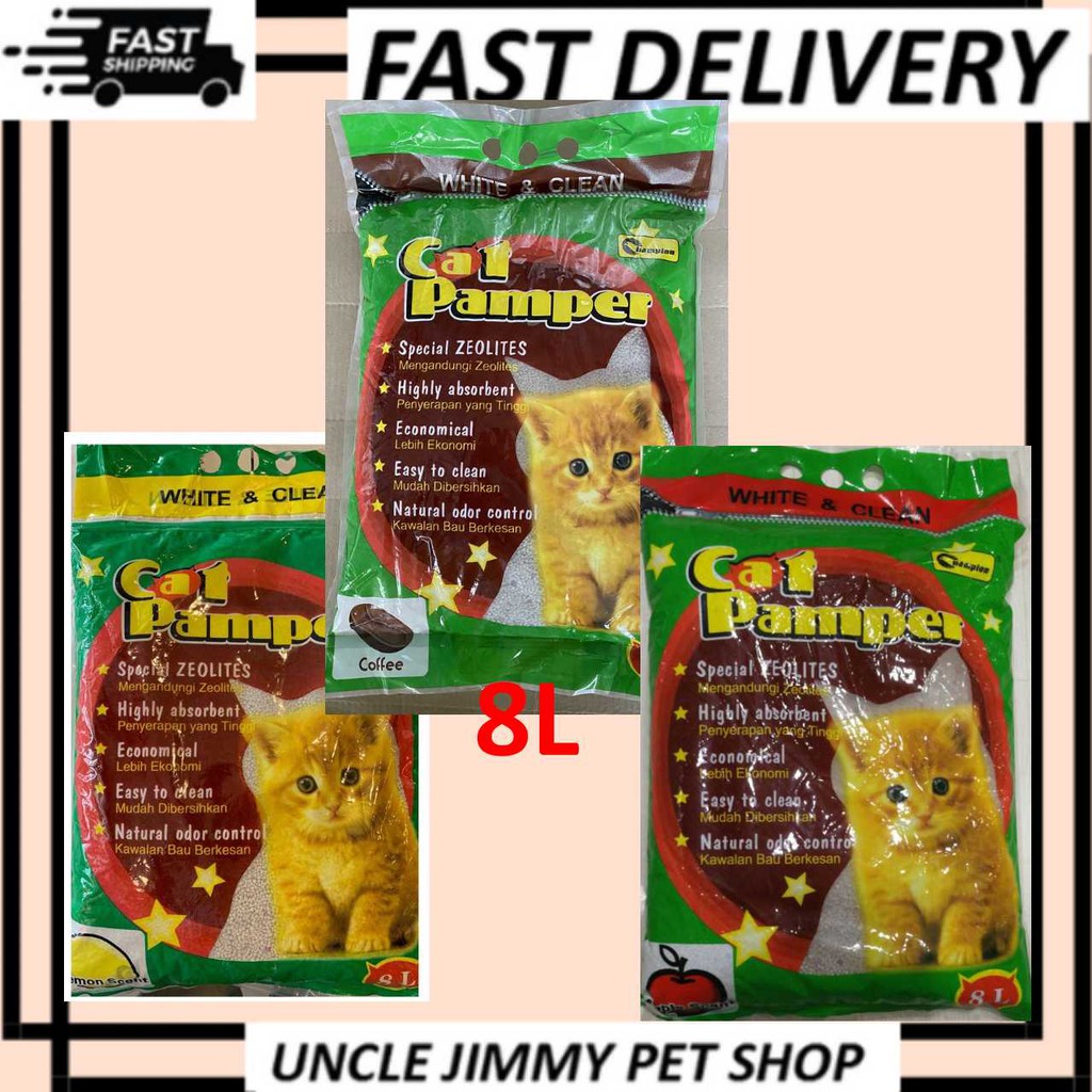 Champion Cat Pamper Cat Litter 8L / Pasir kucing Murah 8L  Shopee 