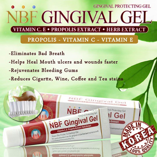 **MADE IN KOREA** ORAL ULCER TREATMENT NBF Gingival Gel Nano Vitamin