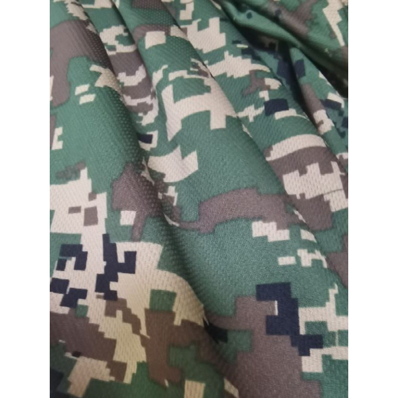 Kain Tshirt Celoreng Digital Camouflage Tentera Darat Army Malaysia