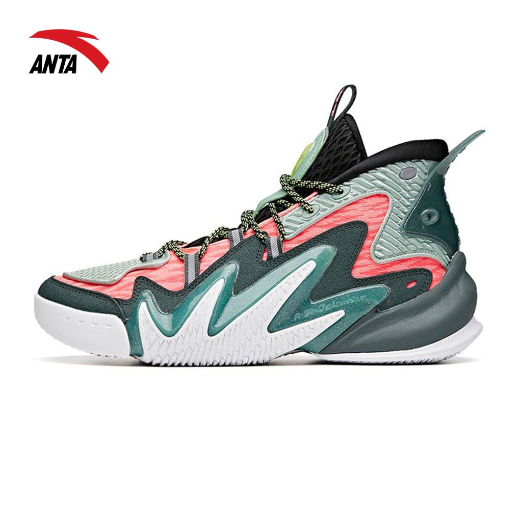 Anta 2020 Shock The Game 4 0 Crazy Tide Basketball Shoes 812031602 Green Shopee Malaysia