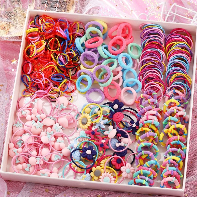 Korean Style Baby Kids Hair Band Colorful Fashion Rubber Band Ponytail Hair  Tie Girl | Shopee Malaysia