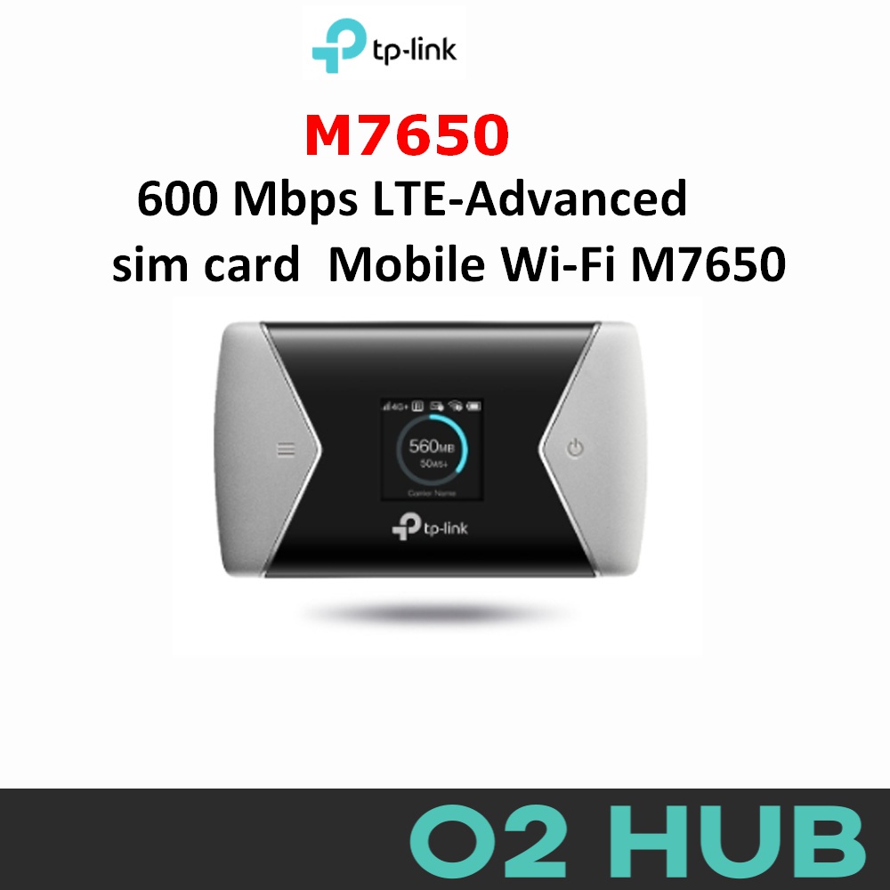 TPLink M7650 600 Mbps LTEAdvanced MIFi sim card Mobile modem router