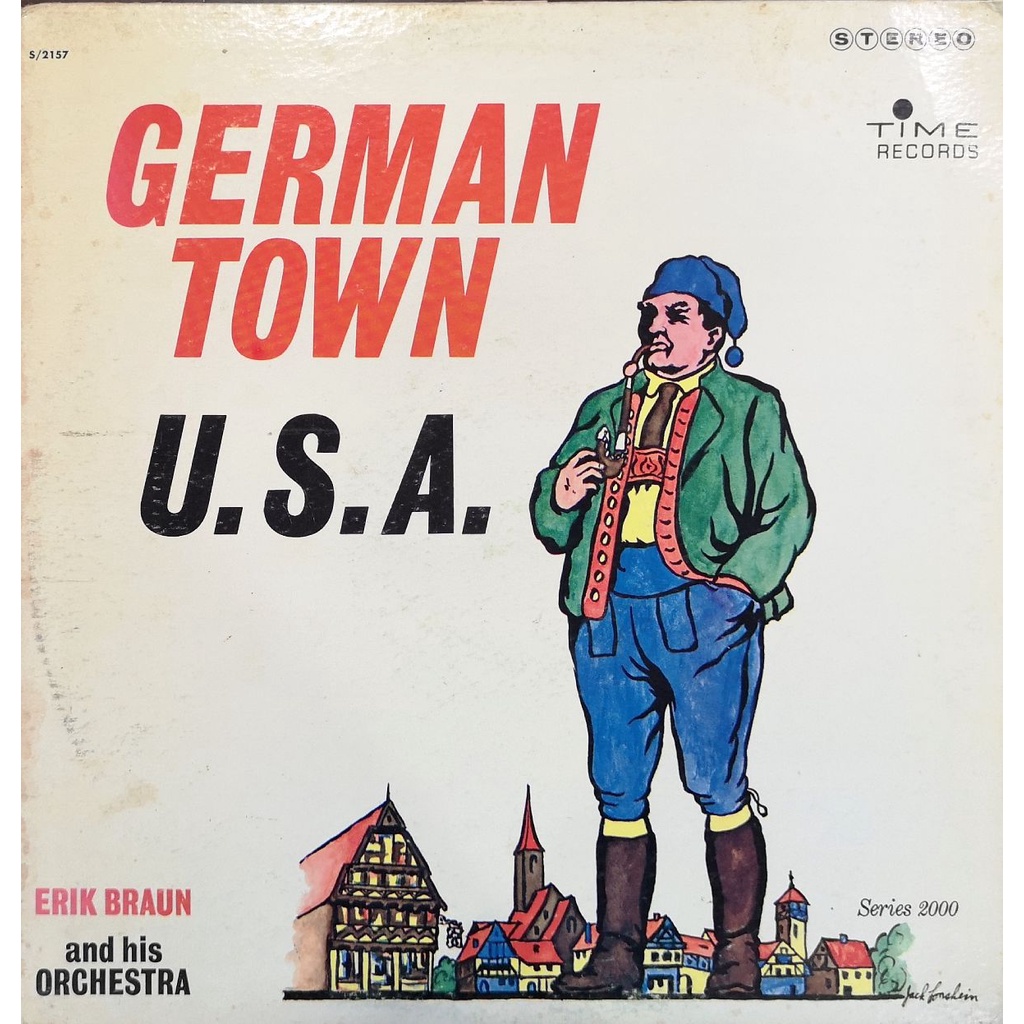 Erik Braun & His Orchestra – German Town U.S.A. - Vinyl LP Record Album (Rare, Original, Limited Edition, Pre-owned)