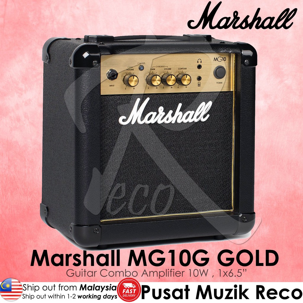 Marshall MG10G Gold Guitar Combo Amplifier 10W , 1x6.5" Marshall Guitar