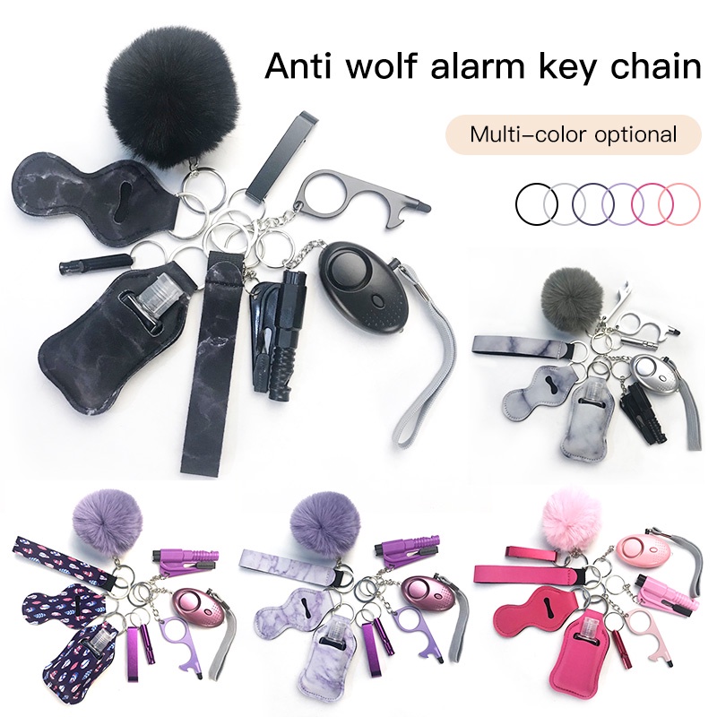 Self Defense Keychain Set for Women and Kids Safety Keychain Accessories with Safe Sound Personal Alarm