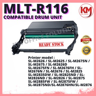 Reemplazo para Samsung SL-M2676N SL-M2676FH SL-M2876HN SL-M2626 SL-M2626D SL-M2826ND LCL Tambor Compatible MLT-R116 1 Negro 