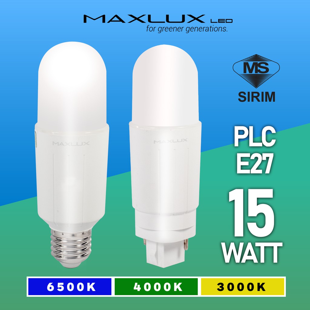 Maxlux Duarte LED Lamp Stick 15 Watt / E27 / PLC