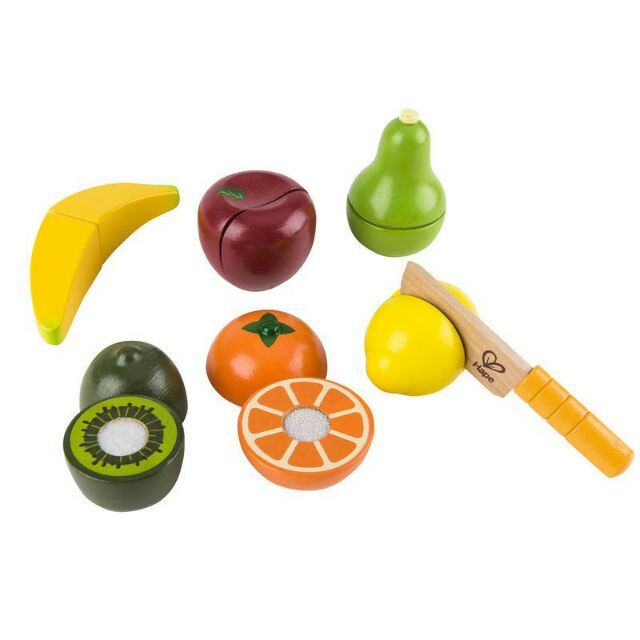 Hape Fresh Fruit Kitchen Set, Fresh WoodLike Toy Fruits (E3117