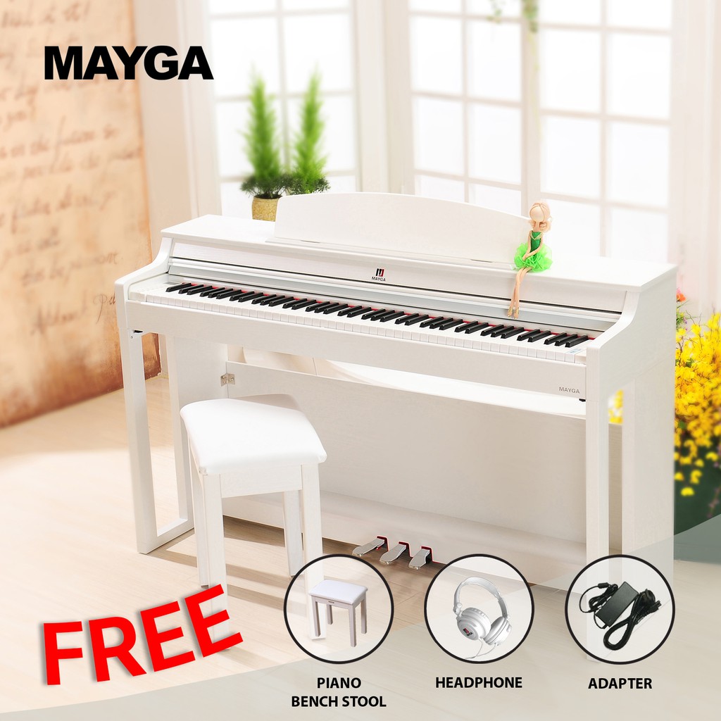 Mayga Mh 27 88 Keys Digital Piano Free Piano Stool Free