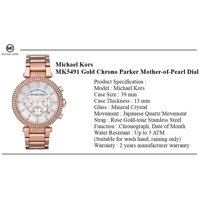 michael kors watch mk5491 price