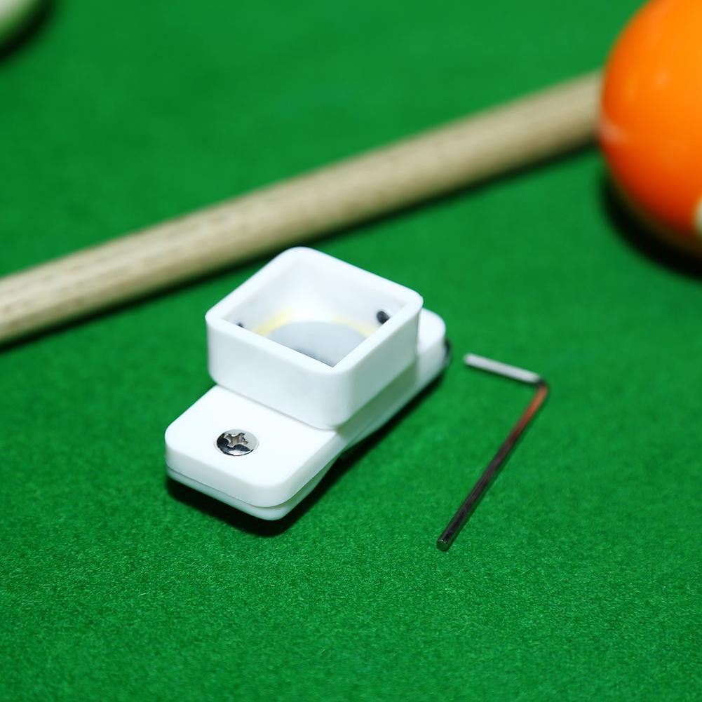 Workshop Build Magnetic Snooker Pool Cue Chalk Holder w/ Belt Clip Billiards Tool Accesso /ND - Image 2