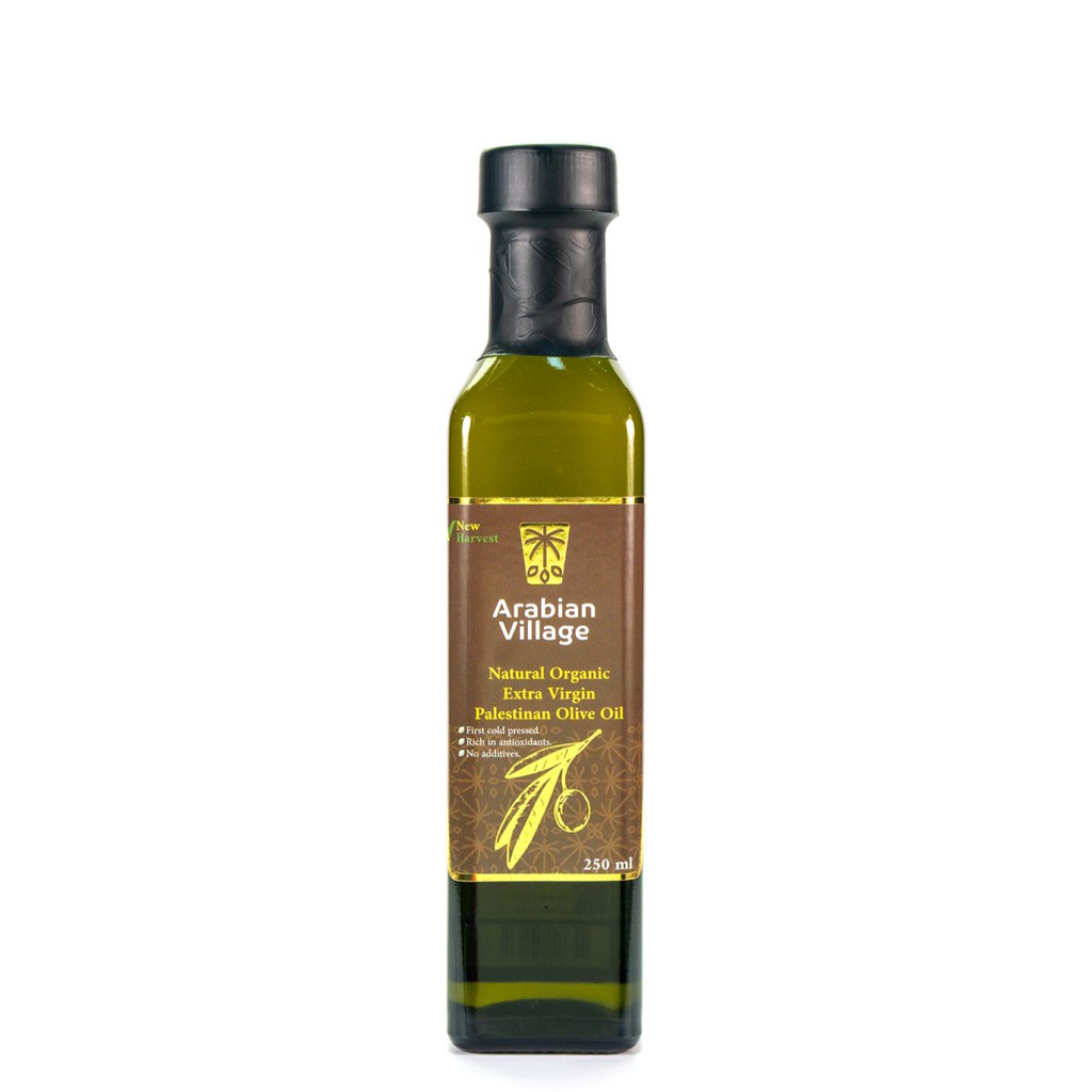 Ready Stock250ml Arabian Village Organic Palestin Olive Oil 250 Ml/Minyak Zaitun Palestine.