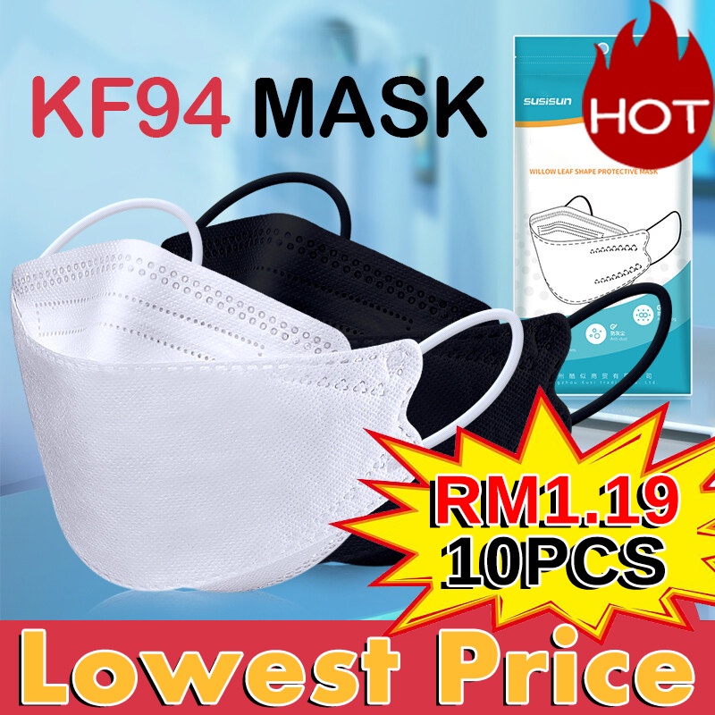 (10Pcs/Pack)kf94 facemask korean mask 4ply kf94k n95 earloop/headloop