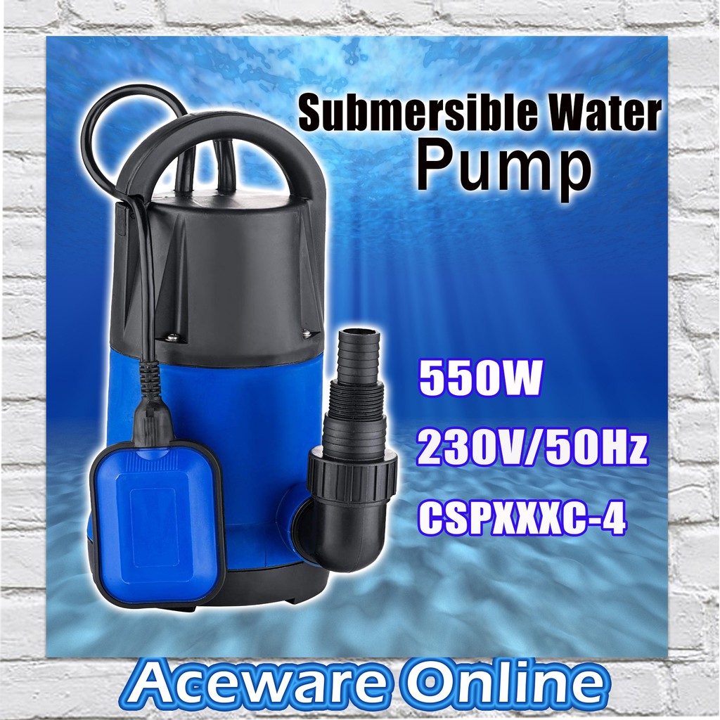 230V Automatic Submersible Water Pump with Float Switch for Garden Fountain Pond Pool CSP550C4