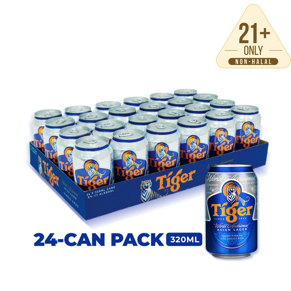 Tiger Lager Beer 24 X 320ml Shopee Malaysia