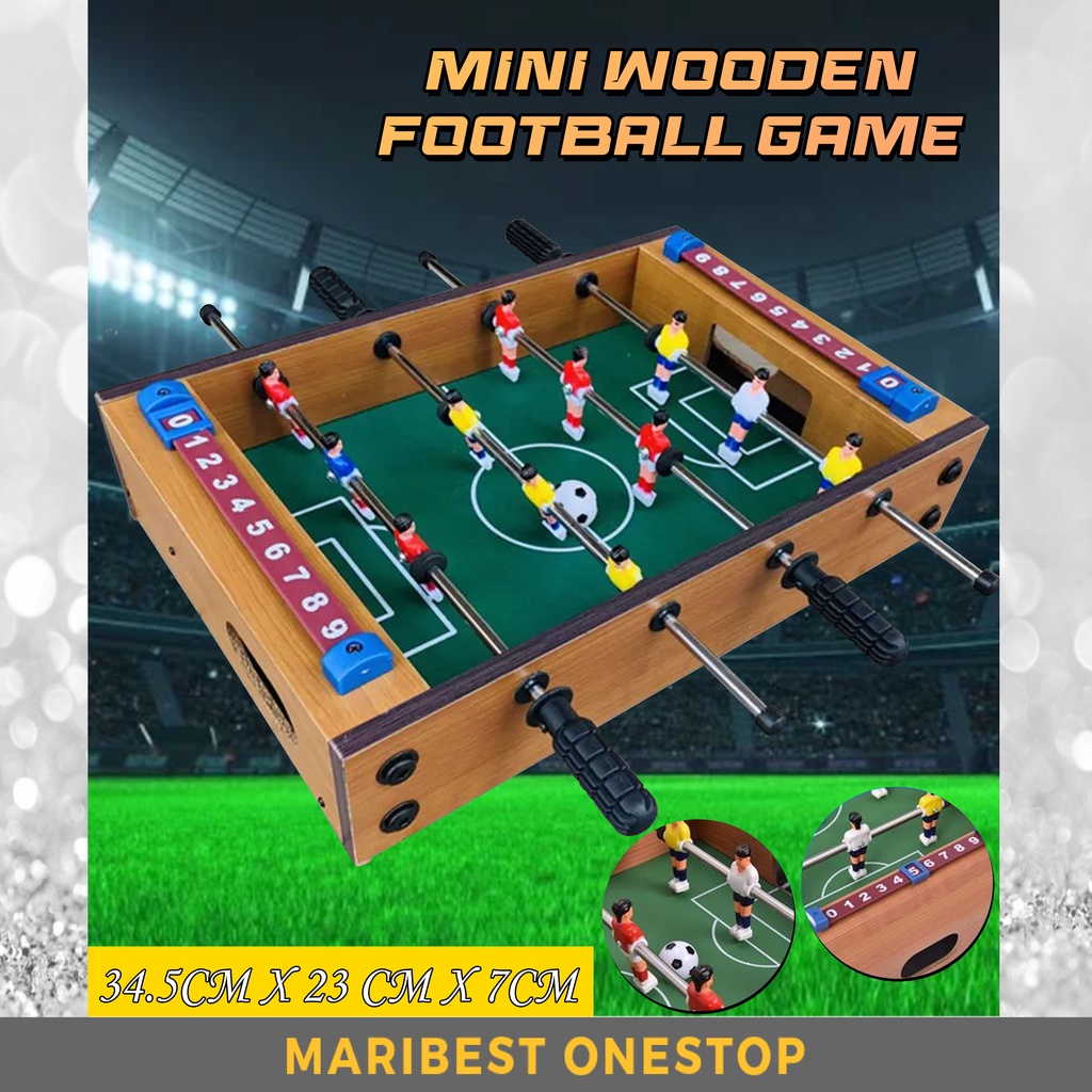 Mini Wooden Children’s Tabletop Football Portable Soccer Table Game Board Set Indoor Sport Toys Meja Bola Sepak 桌上足球