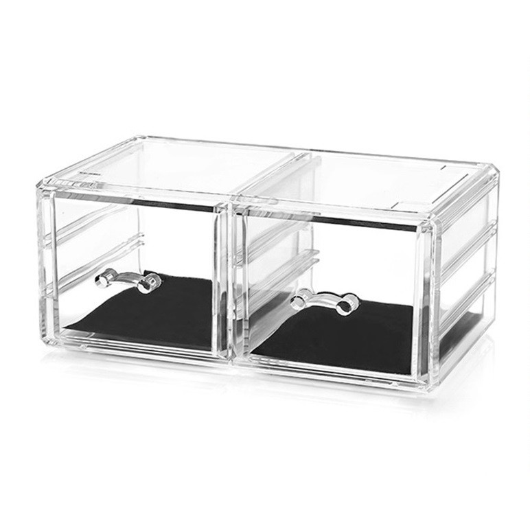 Clear Acrylic Makeup Organizer 2 Large Chest Of Drawers Shopee