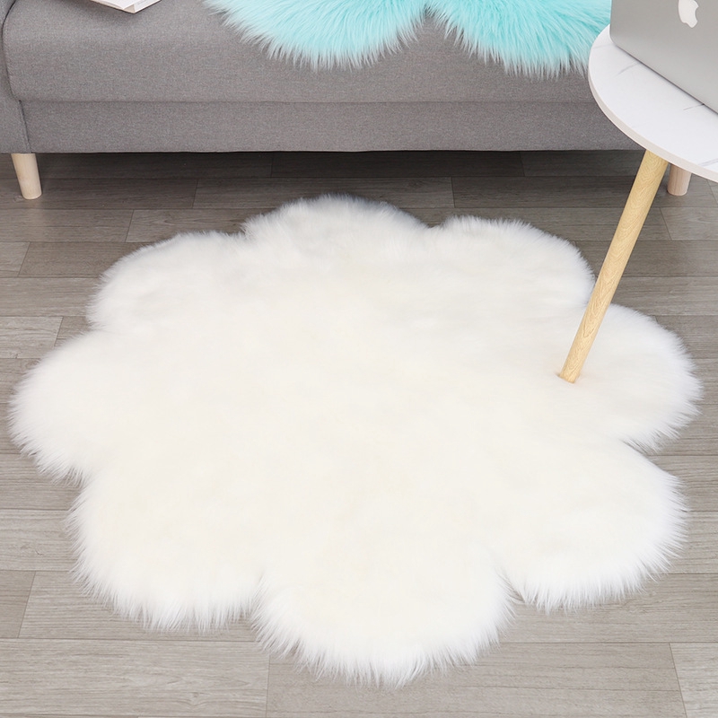 30/40/50/60/70CM Fluffy Wool Faux Fur Rug Carpet Tatami Home Sofa Mat Cushion Home Decor