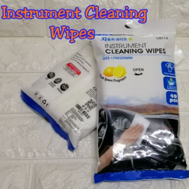 Dashboard / Instrument Cleaning Wipes (40 Pcs) Shopee Malaysia