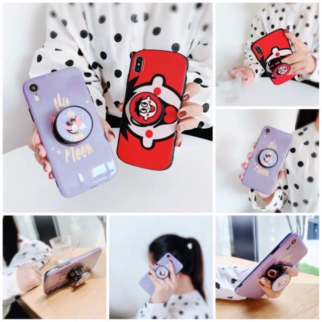 Phone Ring Holder Expanding Finger Ring Holder Universal Cute Handphone Holder Stand Shopee Malaysia