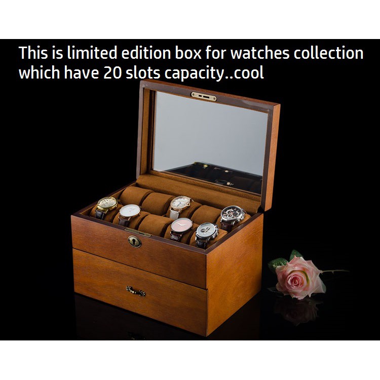 High End Wooden Watch Storage Box Solid, Wooden Watch Holder Box