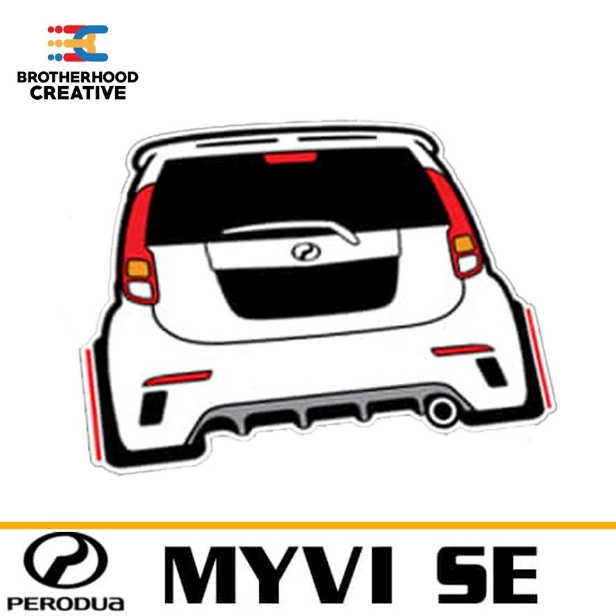 Customade Car Sticker Termasuk Nombor Plate Kod Myvi Se Shopee Malaysia