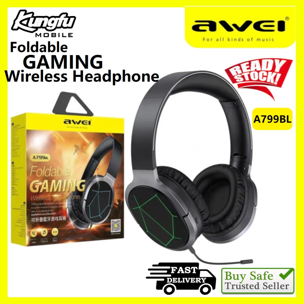 Awei A799BL Foldable Wireless Headphone Bluetooth Headphones Gaming