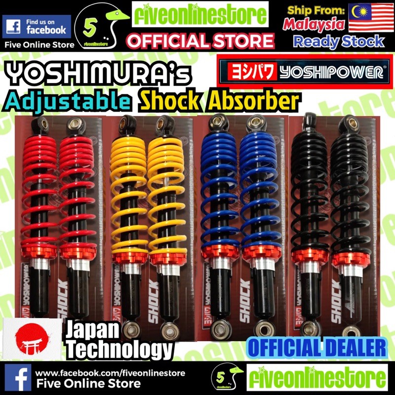 Buy Yoshimura Adjustable Absorber 280mm 330mm 340mm Yoshipower Ex5 Wave Dash Bonus Sport Bonus Lagenda Absober Apido Espada Seetracker Malaysia