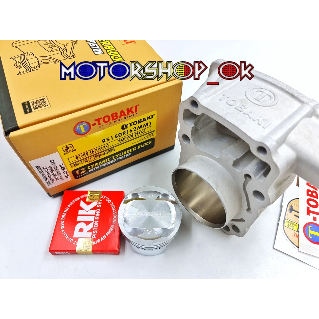 Buy TOBAKI CERAMIC RACING BLOCK + FORGED PISTON FULL SET HONDA 