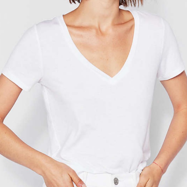 Women White Cotton Plain T Shirt Inner Shopee Malaysia